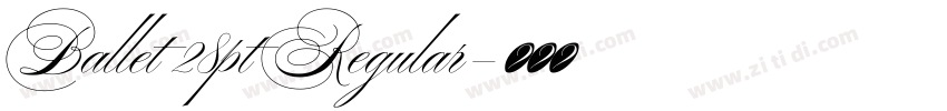 Ballet 28pt Regular字体转换